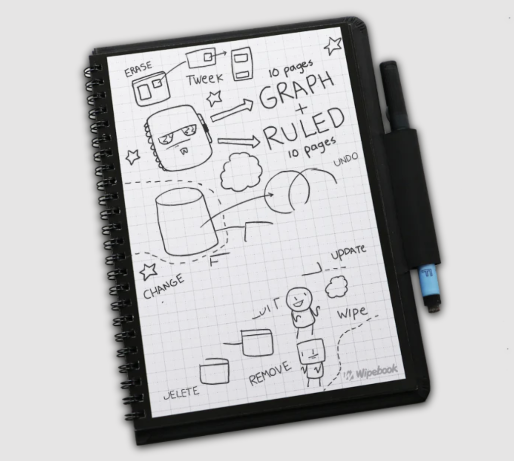 Mini Wipebook Pro+ (Ruled/Graph)